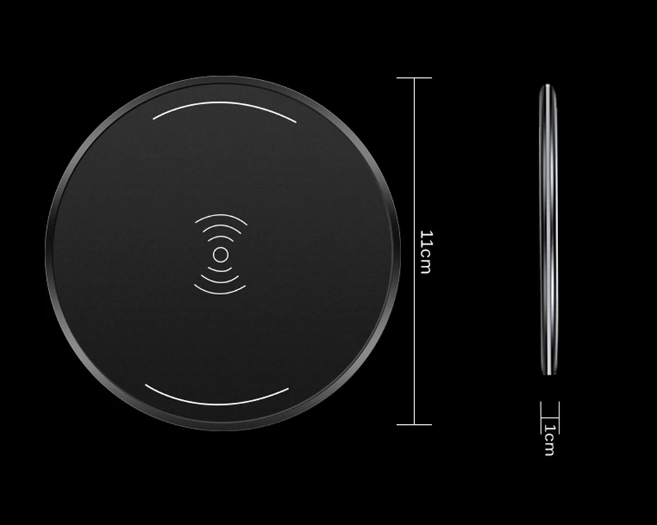 CinkeyPro Wireless Charger Charging Pad for iPhone 8 10 X Samsung S7 S8 5V:1A Adapter Charge Mobile Phone QI Device Universal 7