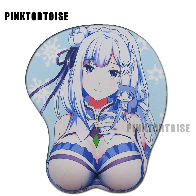 

Anime Re:Life in a different world from zero Anime Emilia 3D playmat Mouse Pad Wrist rest