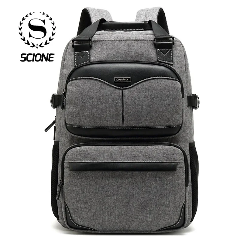 

Scione Large Capacity Travel Backpacks Waterproof 17 Inch Laptop Business Shoulder Bags Simple Practical Casual Luggage Bagpack