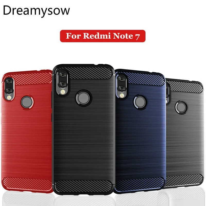 

Carbon Fiber Phone Cases for Xiaomi Mi 9 8 A2 lite Redmi Y3 7 Note 7 6 5 Pro 6A 6Pro 5Plus Soft TPU Silicone Brushed Back Cover