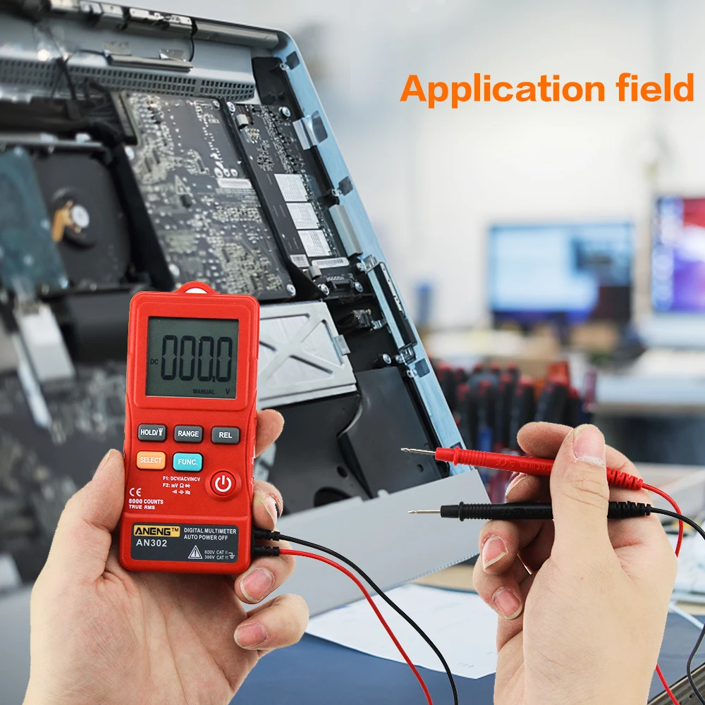 ANENG AN302 мультиметр цифровой токовые клещи тестер транзисторов мультиметры тестеры измеритель емкости цешка тестор rm409b