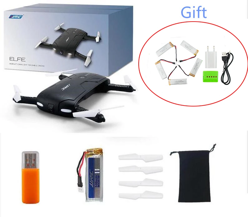 

Quadcopter JJRC H37 with 5pcs 550mah battery X5 charger EU Drone WIFI FPV HD Camera RC Helicopter