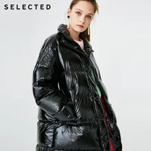 Выбранный зимний Momen пуховик леди яркий средний и длинный воротник верхняя одежда пальто S | 418412547