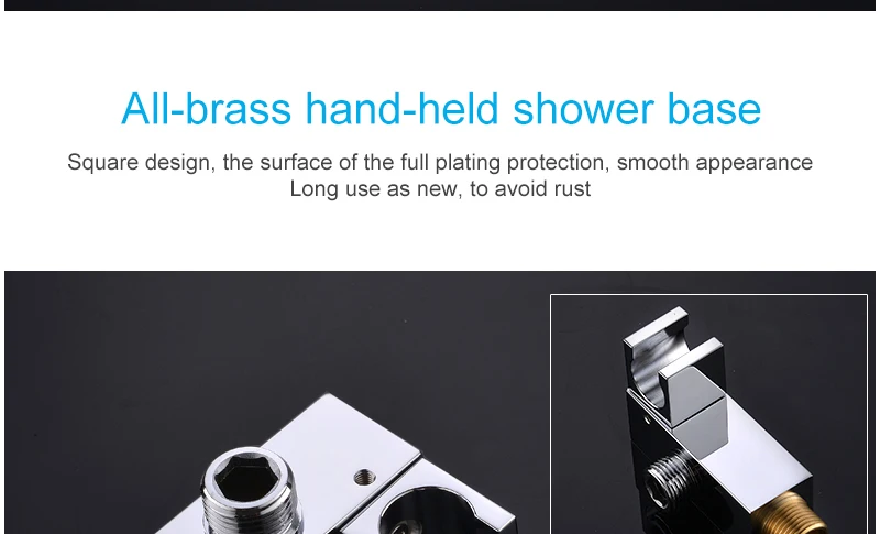 10'' Thermostatic Shower Systems Mixer Valve Set Install The Box Mixing Valve Handheld Bathroom Fold The Faucet Bath Shower Set (28)