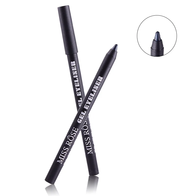 

MISS ROSE Professional Eyeliner Pencil Gel Cream Makeup Long Lasting Smoothly Easy to Wear Eye Liner Pencil Beauty Makeup Tools