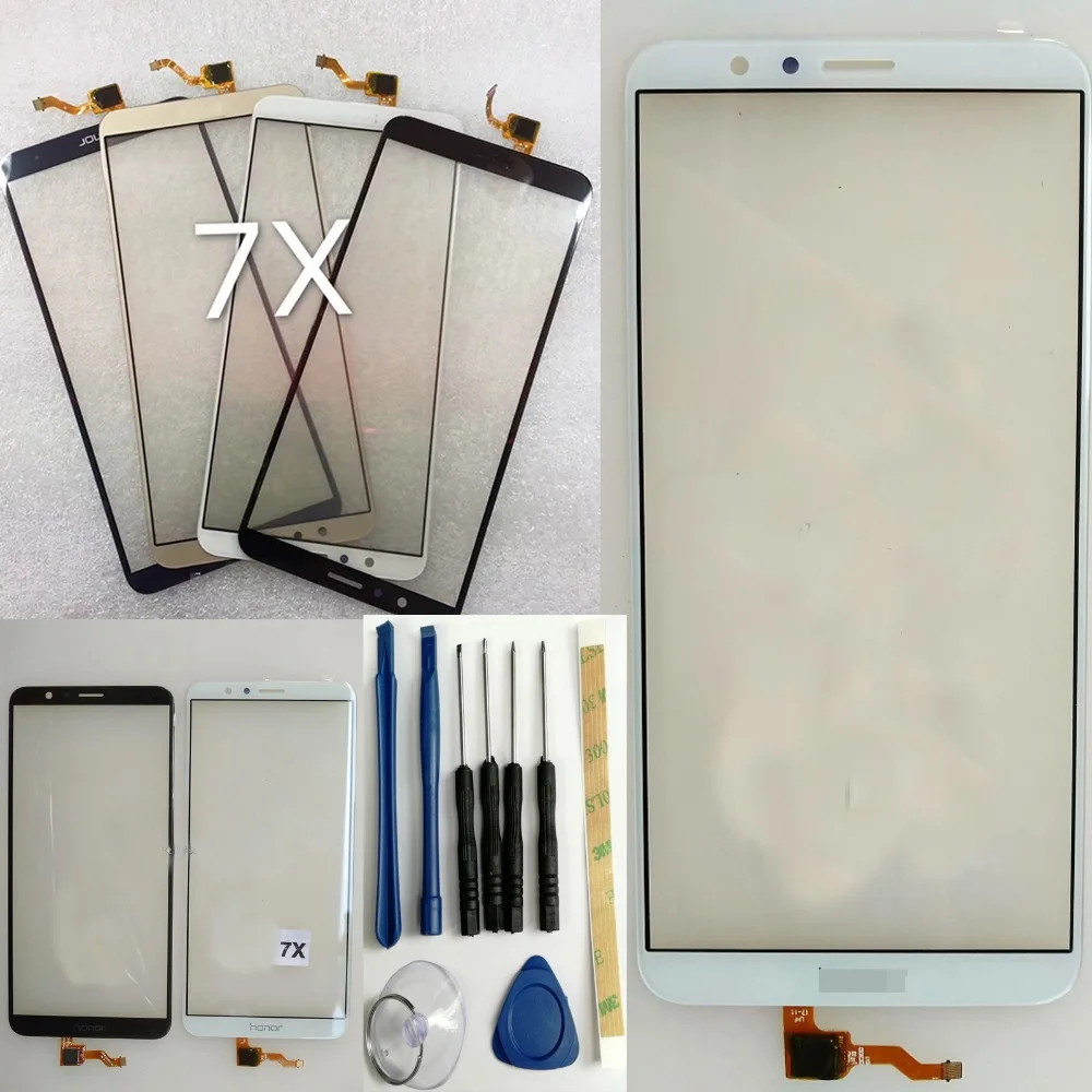 

Shyueda 100% New For Huawei Honor 7X BND-L21 L22 L24 AL10 TL10 5.93" Outer Front Glass Touch Screen