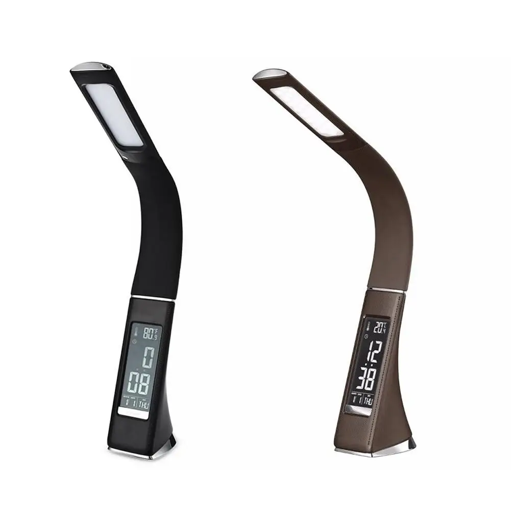 

LED Eye-protection Desk Lamp Office Dimming Desk Lamp USB Night Light with Alarm Clock Calendar LCD Display