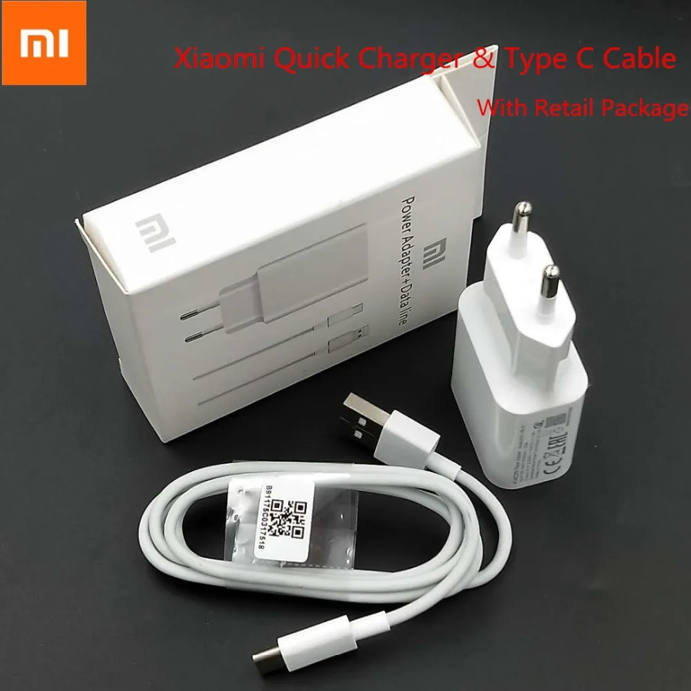 

Original XIAOMI MI 6 Fast Charger adapter 12V 1.5A Quick Charge USB travel wall QC 3.0 For Mi A2 A1 8 Max 3 Mix 2S Redmi Note 7