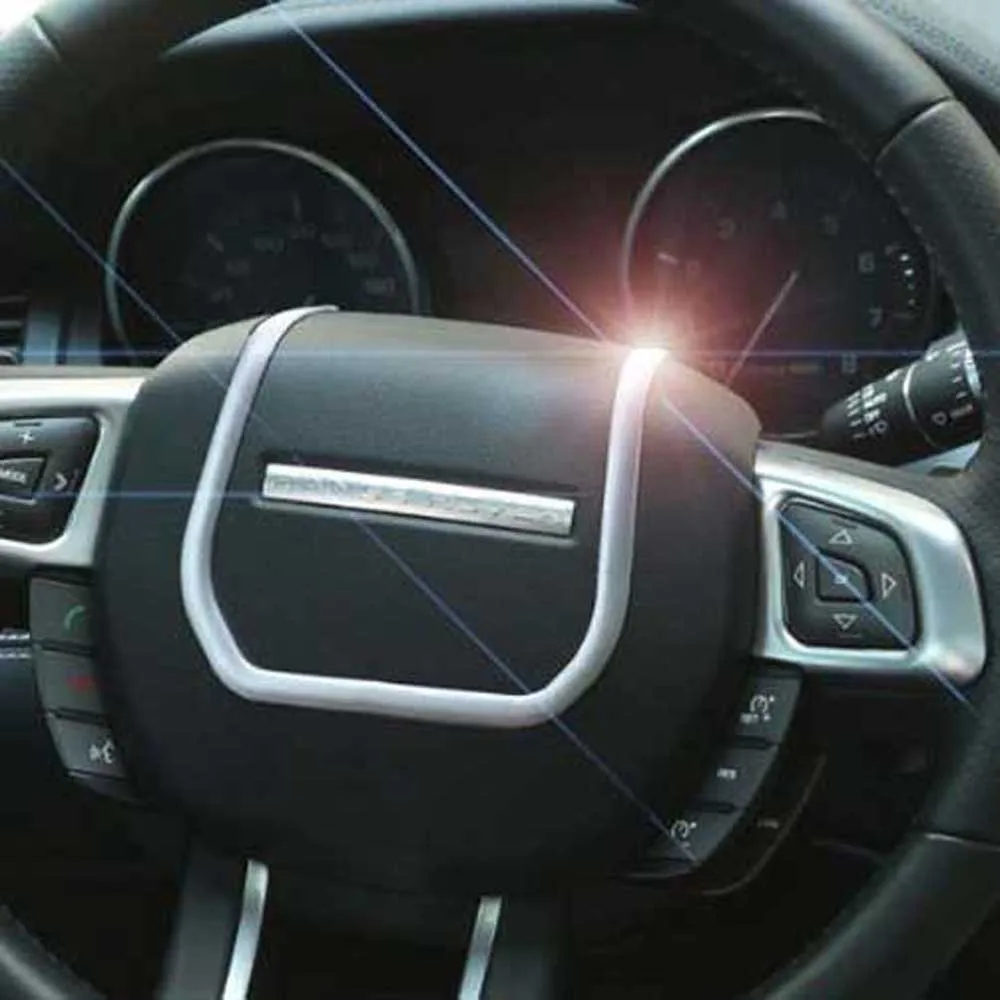 Us 27 42 8 Off Interior Accessories For Range Rover Evoque Steering Wheel Multi Function Button Switch Knob Decorative Cover Trim Sticker Frame In