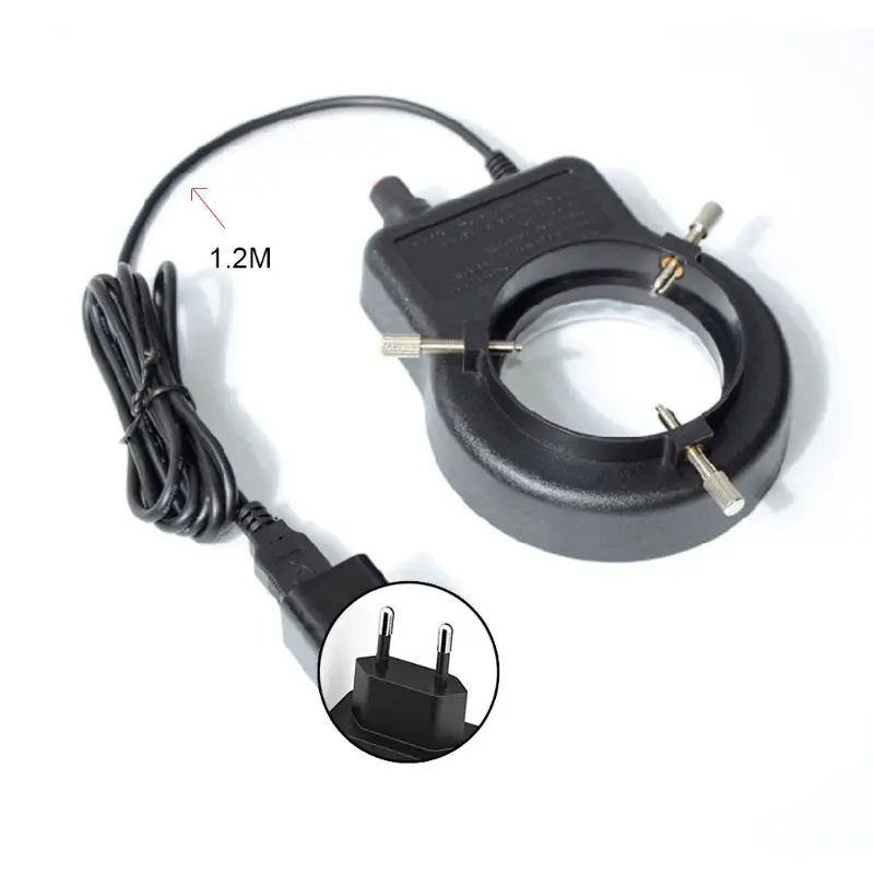 

Microscope Lamp Single Cylinder Binocular Stereo Microscope Ring Lamp Integrated LED Ring Light Source Brightness Adjustable