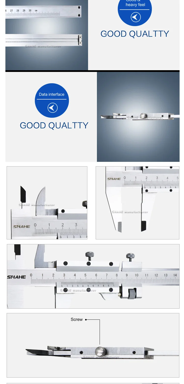SHAHE 300 мм штангенциркуль из нержавеющей стали измерительный инструмент штангенциркуль 300 мм