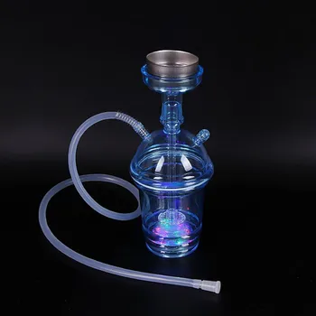 

Hornet Acrylic Portable Hookah with LED Light All-In-One Travel Mini Bottle Hookah Shisha Cup Hookah Nargila Chicha Accessories
