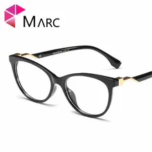 Бренд Модные прозрачные линзы женские трендовые очки в оправе металлические женские кошачий глаз Леопардовый принт высокое качество красные очки 1