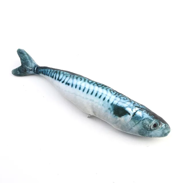 30cm Cat Toys Interactive Pacific Saury Spanish Mackerel Cat Mouse