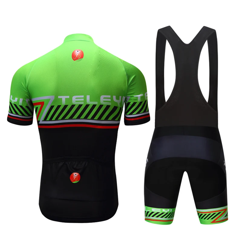 2019 الصيف الرجل مريلة قصيرة الأكمام الدراجات جيرسي مجموعة MTB مايوه الدراجة الملابس بدلة ترايثلون ملابس رياضية غطاء دراجة عدة