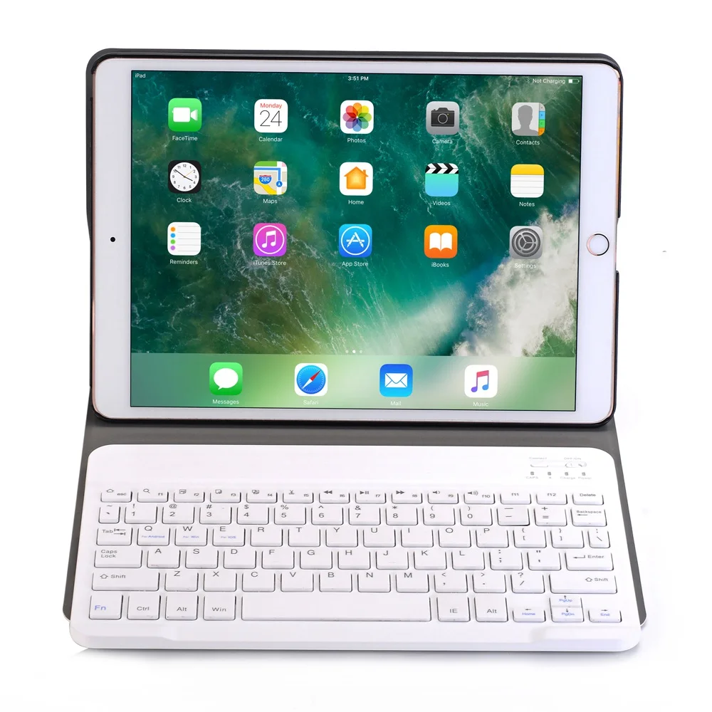 Для iPad 9,7 Беспроводная Bluetooth клавиатура чехол для iPad Планшет Флип кожаный чехол-подставка для iPad Air 2 1 Pro 9,7+ стилус
