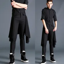 27-44! Новинка, мужские повседневные штаны, мужские брюки-шаровары, индивидуальный тренд осени, dj, осенние брюки, кюлоты, большие размеры, костюмы