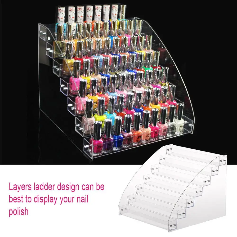 

multi layer Nail Polish Rack Makeup Storage Shelf Cosmetic Organizer Lipstick Holder Makeup Tools Container Jewelry Stands