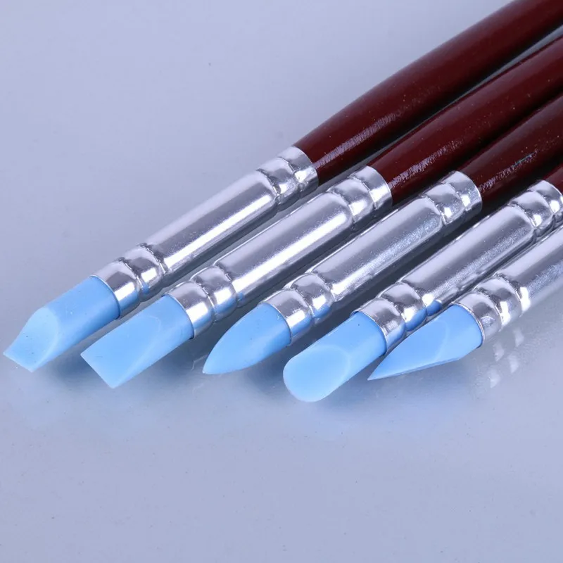 

5 pcs Soft Silicone Pottery Clay Tool Sculpting Fimo Polymer Modelling Shaper Tools For Hobby Craft