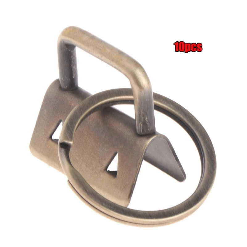 

10Pcs Key Fob Hardware 25mm keychain Split Ring For Wrist Wristlets Cotton Tail Clip