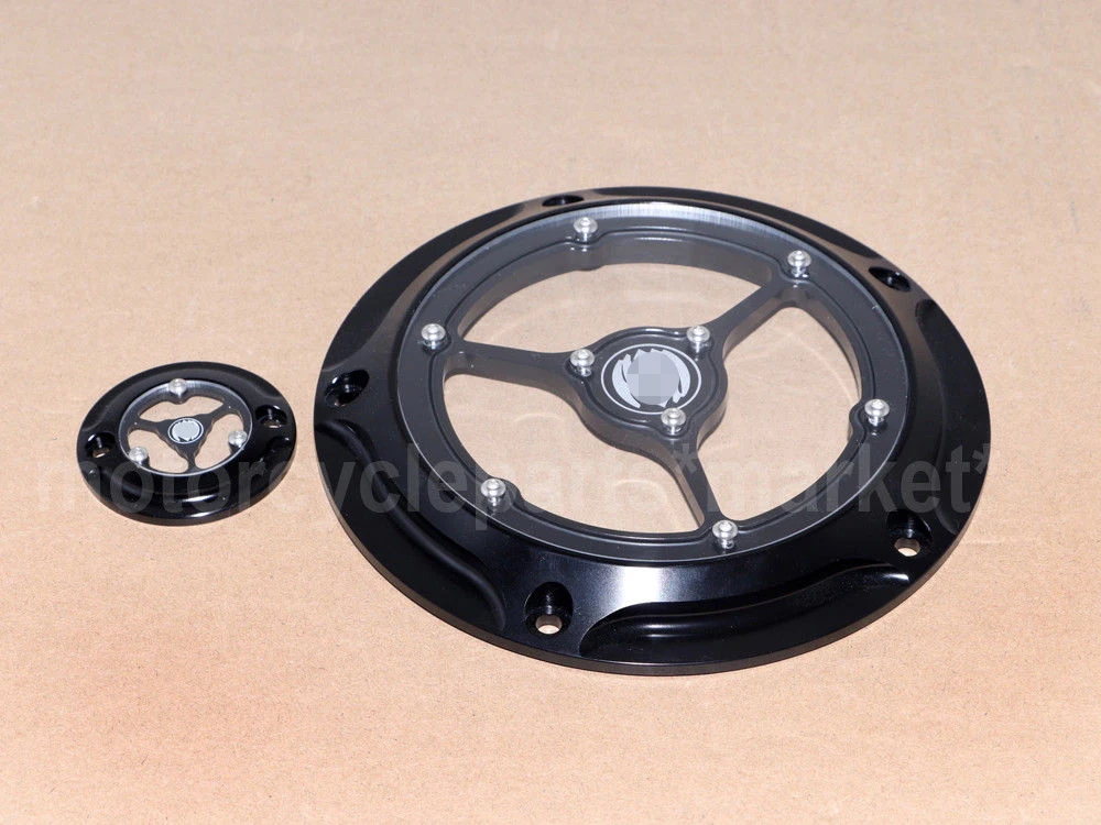 

Motorcycle Clarity Derby Cover & Timing Timer Cover Black For Harley Touring FLH/T FLHTCUL and FLHTKL 2015 2016 2017 2018