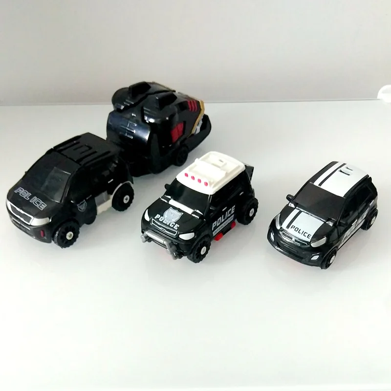 Автомобиль робот игрушки черный Tobot 4 в 1 Трансформация Робот 4 автомобиль сливается Деформация Модель коллекционные игрушки детские рождественские подарки