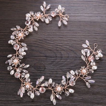 Невеста волос Группа со стразами Свадебные Для женщин ювелирных повязка головной убор подарок