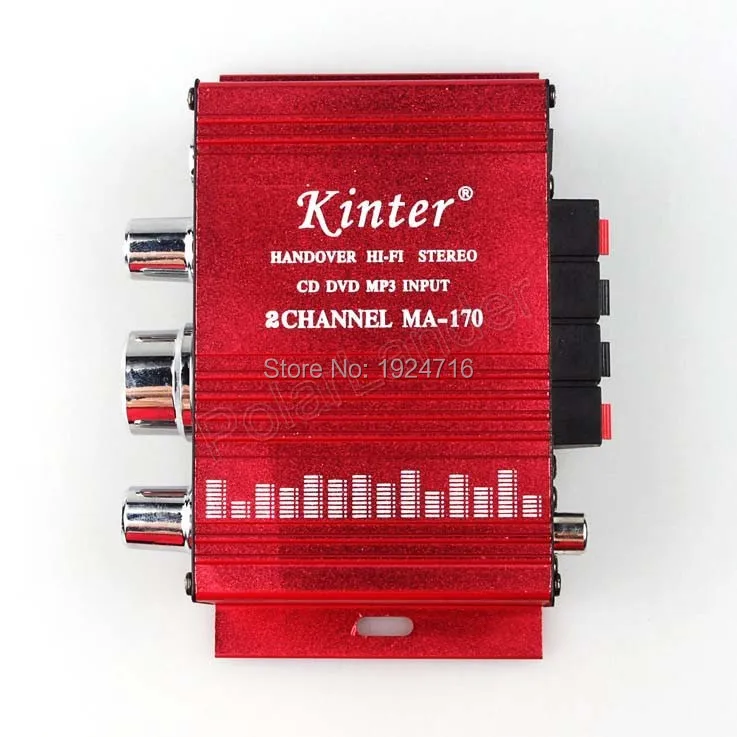 Kinter MA-170 модный мини 2CH Hi-Fi стерео усилитель DVD MP3 динамик для Автомобиль Мотоцикл лодка дома высокое качество цена