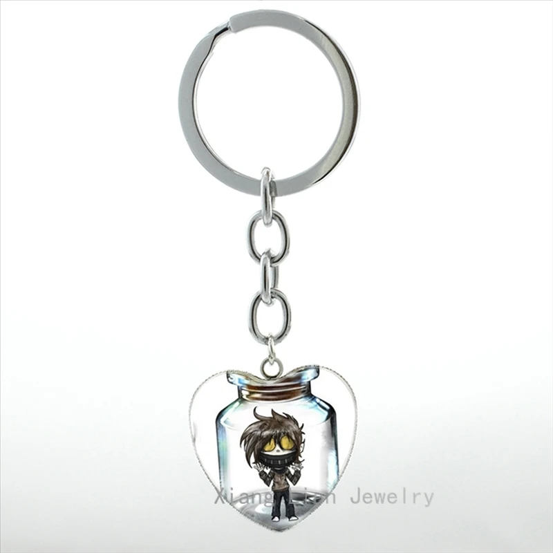 

Creepypasta Creepy Pasta Ticci Toby keychain Hippie jeff and the killer charm Cute pink piglet McDull pig key chain HP357