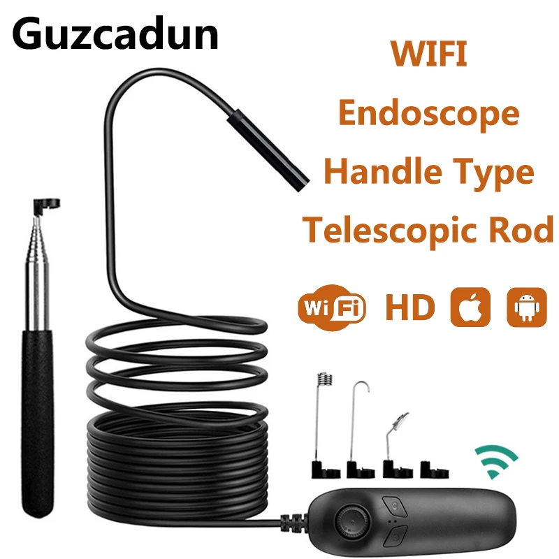 

Wifi inspection Camera endoscope camera Borescope probe Video Inspection for Android/iOS phone hd hard Wire Tube Cam