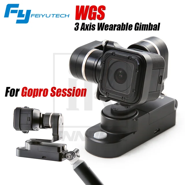 Feiyu WGS 3 axis brushless wearable gimbal stabilizer for GoPro hero session camera Light weight