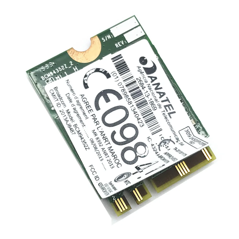 Broadcom 802.11 n wireless. Bluetooth broadcom bcm92046. ngff m.2 wifi. broadcom bcm4360 802.11ac wireless network adapter. broadcom bcm5719-4p.