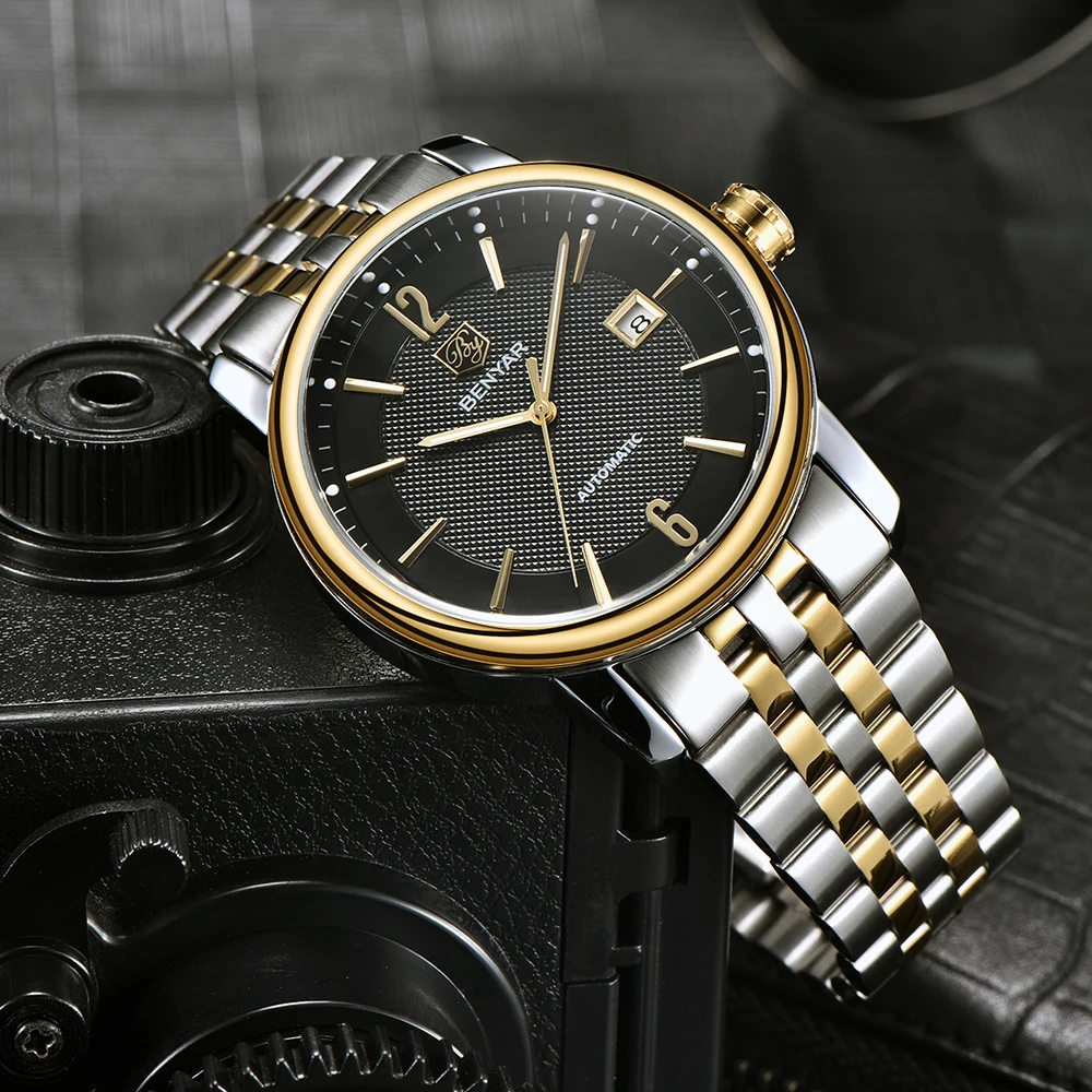 

BENYAR Luxury Mechanical Men Watches Fashion Full steel Fashion Casual Waterproof Automatic Watch Men's Clock Relogio Masculino