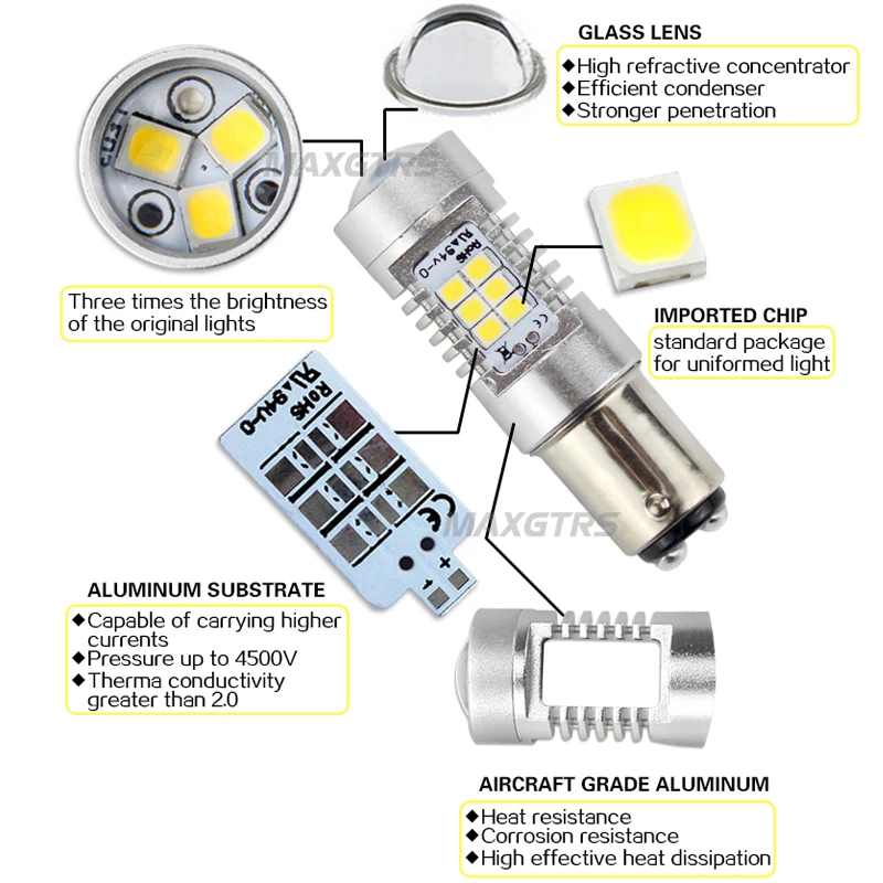 2x теплый белый S25 1157 BA15D P21/5 W DRL Автомобильный светодиодный светильник 21 Smd 2835 тормозной задний фонарь поворотник светильник стоп-лампа автомобильный светильник источник