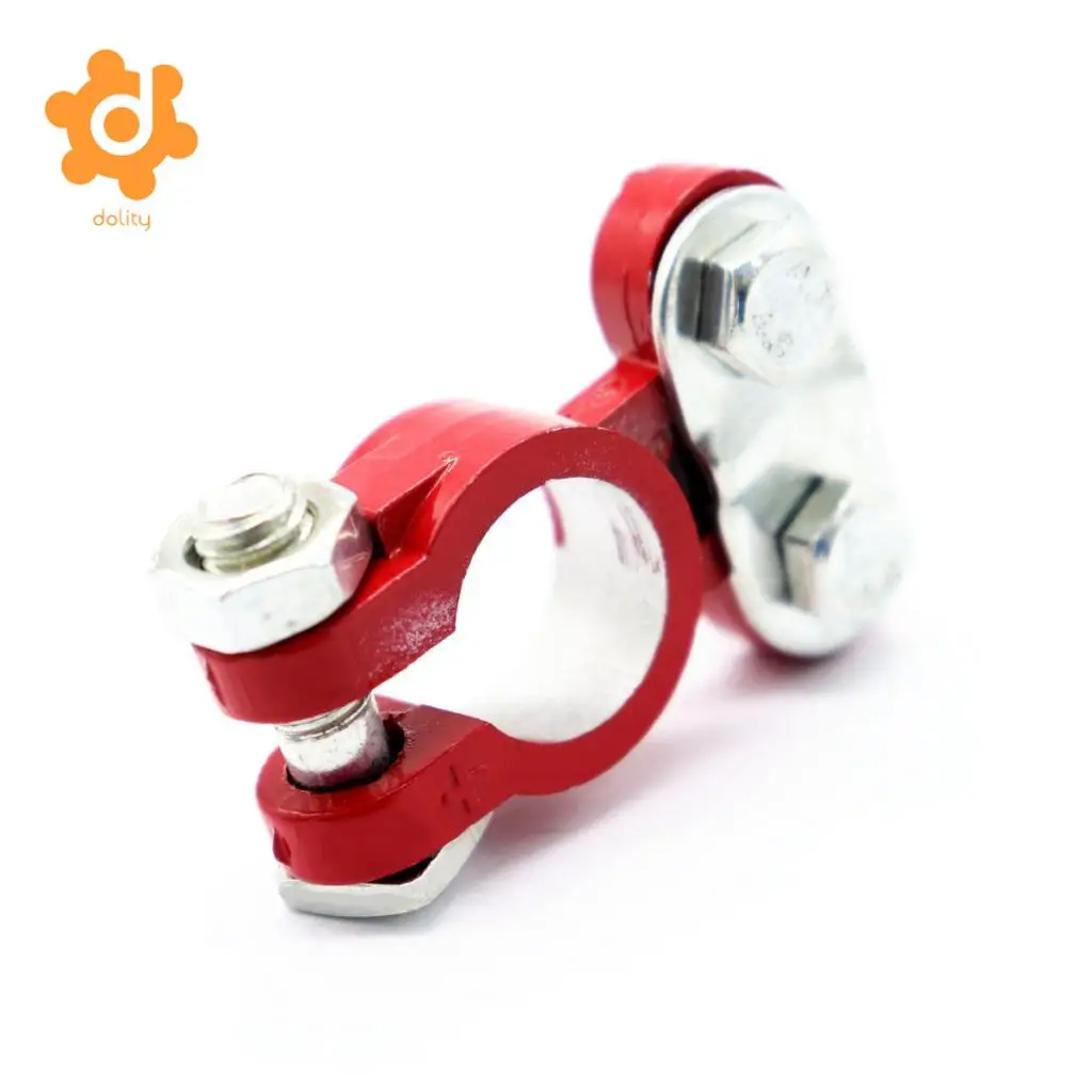 2 Pieces Car Truck Marine Boat Battery Terminal Clamp Clips Brass Connectors