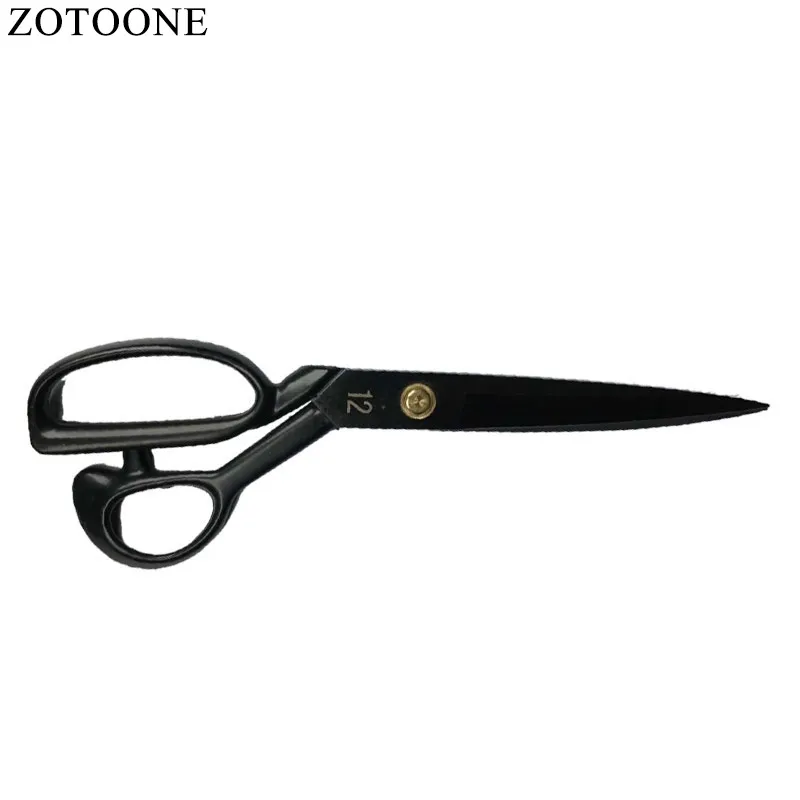 

ZOTOONE Sewing Accessories Tools 12" Black Vintage Makas Steel Tailor Scissors Antique Craft Embroidery Trimming Scissors C