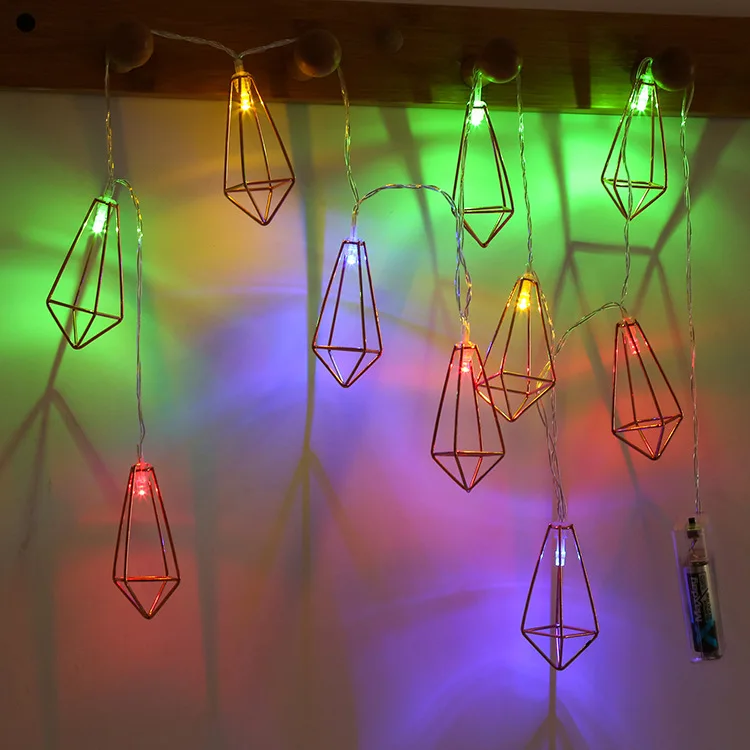 

Fairy LightsMetal Diamond 3M20L Led Light String 3AA Battery USB 6M 40L Starry Room Party Decoration Illumination Children Sleep Lamp