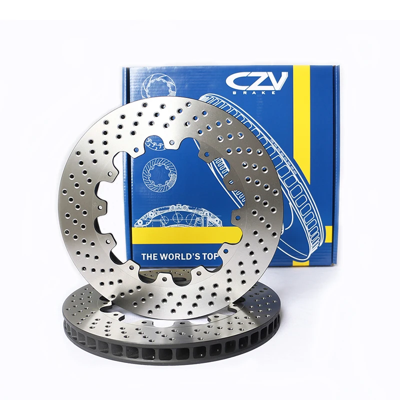 

CZV OEM Replacement Front and Rear Drilled Vented Brake Disc Rotors Kit