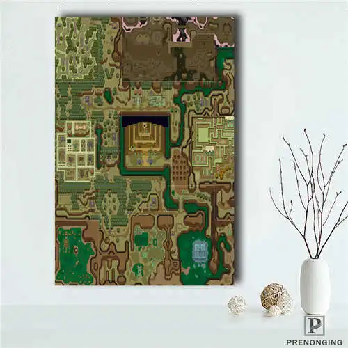 

Custom The Legend of Zelda Map (1) Poster Print Cloth Fabric Wall Poster Print Silk Fabric Room Decor Poster#181018-03-52