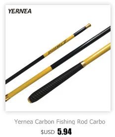 Yernea, короткие морские удочки, волокно, телескопическая удочка, 99% Карбон, 1,8-3,6 м, спиннинг, телескопические рыболовные снасти, спиннинговое удилище