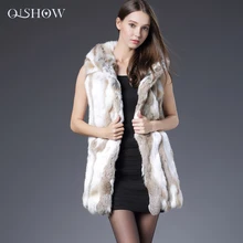 New Genuine Rex Rabbit Fur Vest With Hooded Real Silm Rabbit Fur Waistcoats Winter Fur Jacket