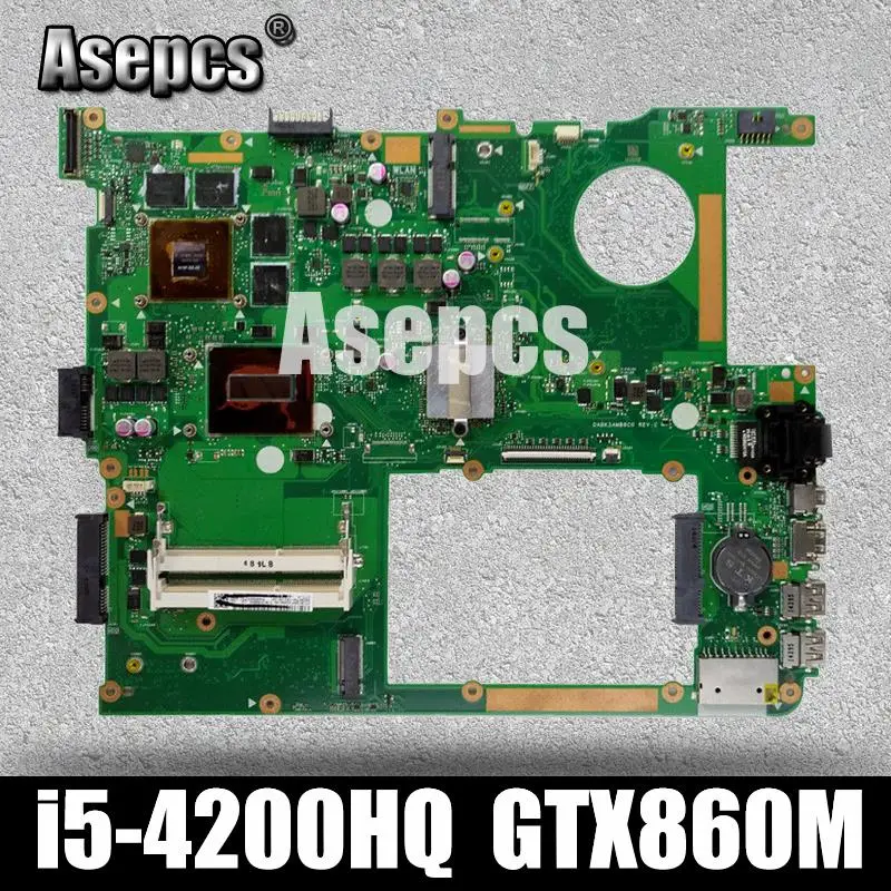 Asepcs G771JM материнская плата для ноутбука ASUS G771JM G771JW G771J G771 тест оригинальная материнская плата I5-4200HQ GTX860M