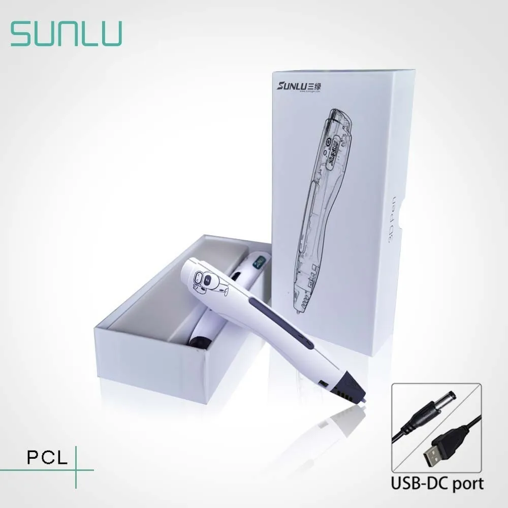 

SUNLU SL-400A 3d Graffiti Pen Support PCL Filament Low Temperature Safer Use For Kids 3D Printing Pens Birthday Gift
