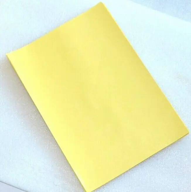 

Free shipping ! 100 pcs / lot 600g PCB circuit board thermal transfer paper yellow, A4 thermal transfer paper transmission
