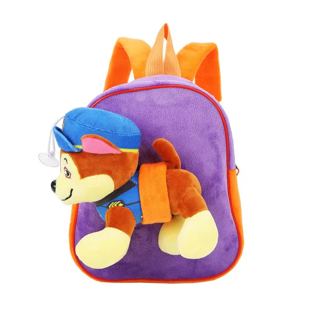 Plush Animal Removable Dog Children Backpacks For Girls And Boys Cute