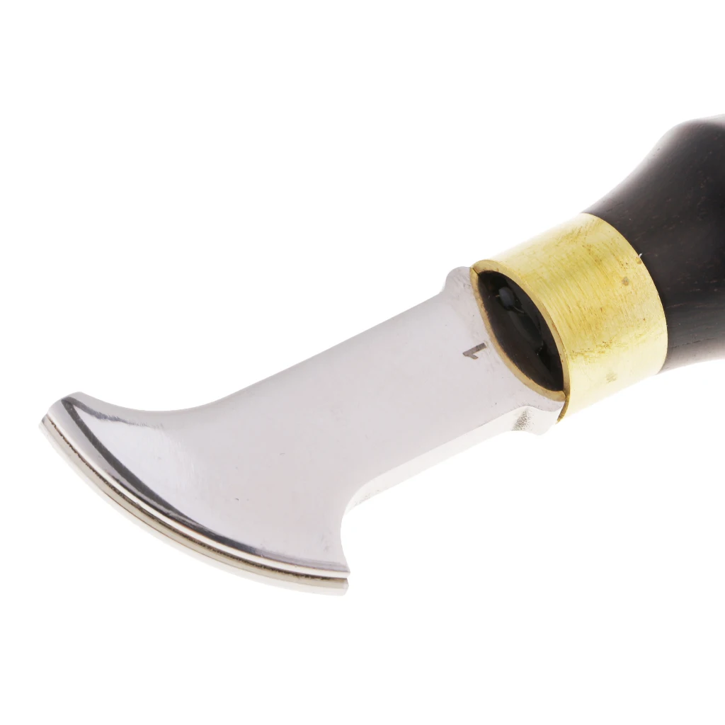 DIY Leather Craft Edge Creaser Stainless Steel Ebony Edge Marking Decorate Tool