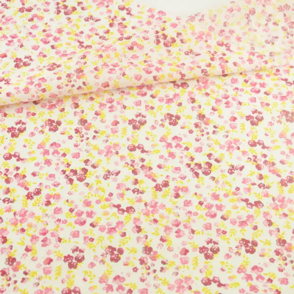 Cotton Fabric Textile Sewing Cloth Coloured Flowers Design Tecido Tilda Crafts Dolls Tissus Patchwork Fabrics Fat Quarter Crafts