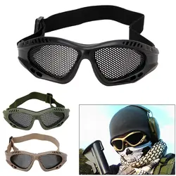 Защитные страйкбол защитные тактические противотуманные очки с металлической сеткой на открытом воздухе