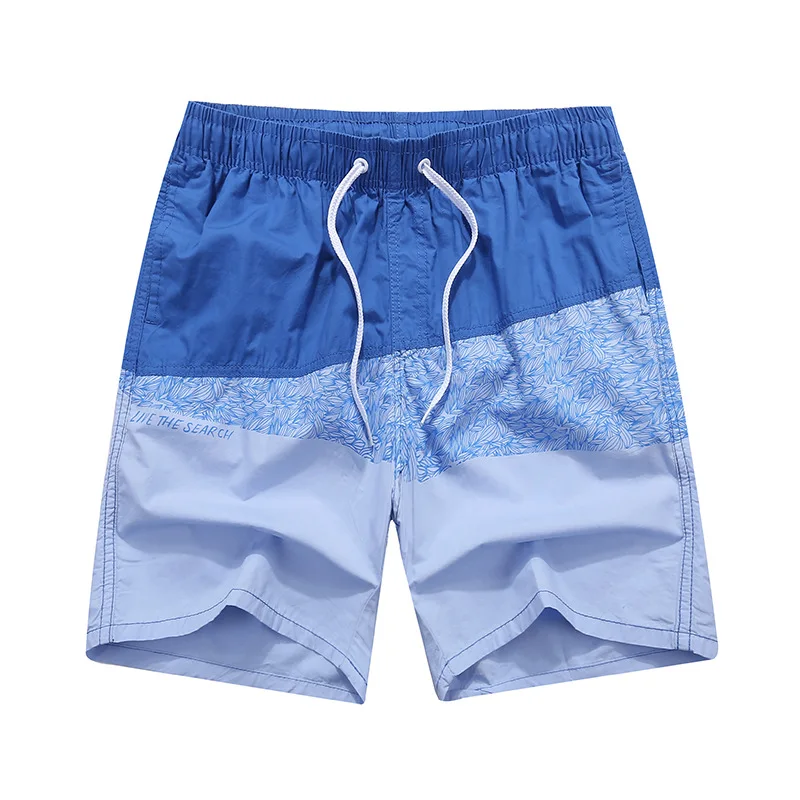 New Cotton Surfing Beach Shorts Men's Boardshorts Patchwork Surf Swim