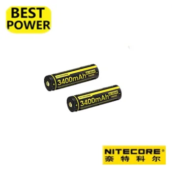 

2 pcs Nitecore NL1834R 18650 3400mAh 3.6V 9.6Wh Rechargeable Li-on Battery high quality with protect